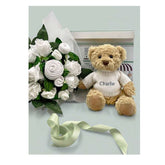 Babyblooms Luxury Rose Baby Clothes Bouquet and Personalized Teddy Bear - ANB Baby